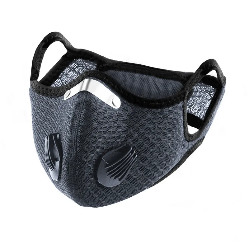 

Sport Face Mask With Carbon Activated Filters Breathable Cycling Mask Dustproof Bicycle Respirator Training Earloop Mask