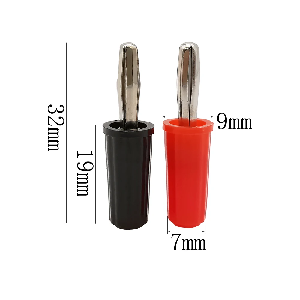 10 шт. Короткие пластиковые коннекторы для вилок типа банан 4 мм | Строительство и