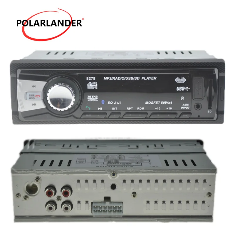 Новое автомобильное радио стерео плеер с поддержкой Bluetooth телефона MP3 FM USB 1 Din