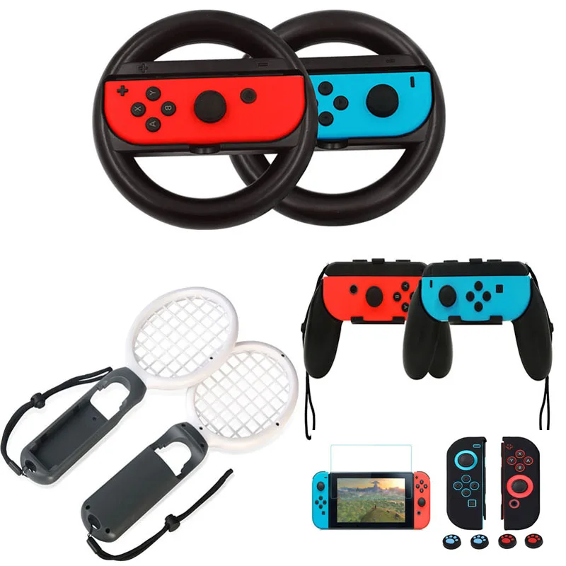 Controller Hand Grips Joy-Con Case Tennis Racket Steering Wheel For Nintend Switch Handle NS N-Switch Game Console Accessories |