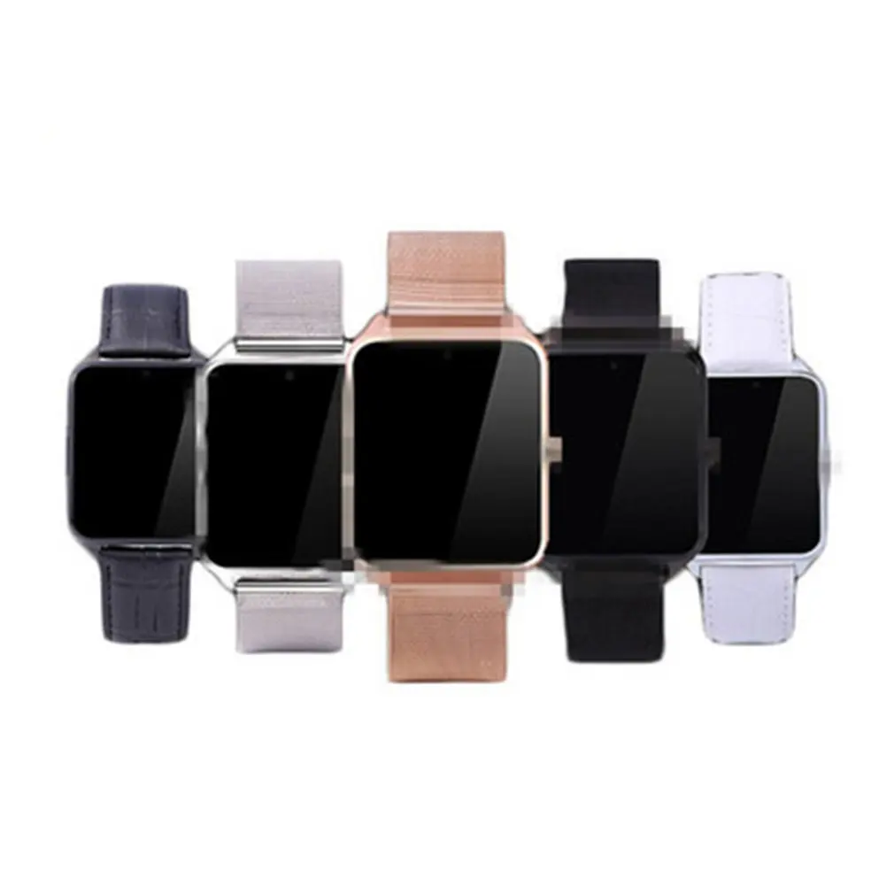 Z60 Смарт-часы Bluetooth камера Поддержка SIM/TF карты часы из нержавеющей стали шагомер