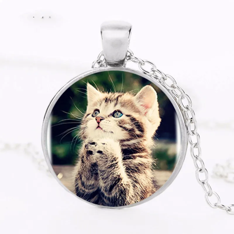 2021 Лидер продаж милый Кот ожерелье подвеска с логотипом искусство ручной работы