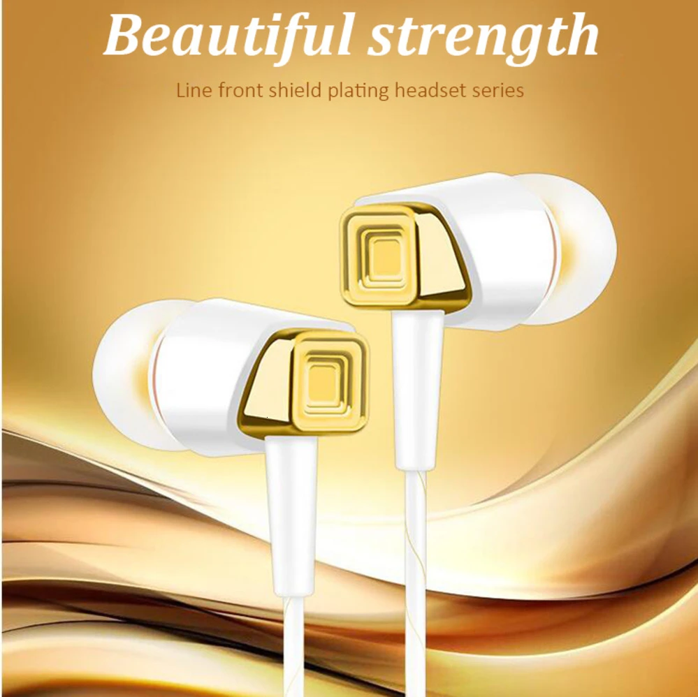 In Ear Earbuds Universal MP3 Sport Earphones With Microphone Wired Line Control Handsfree Headset For Android Smartphone Iphone |