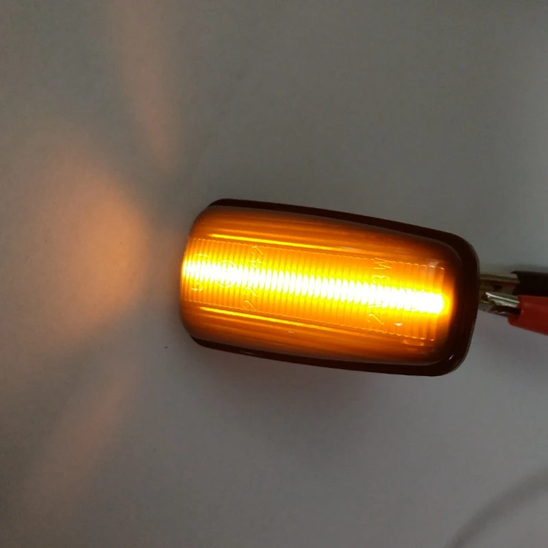 Черный Динамический светодиодный боковой маркер указатель поворота светильник