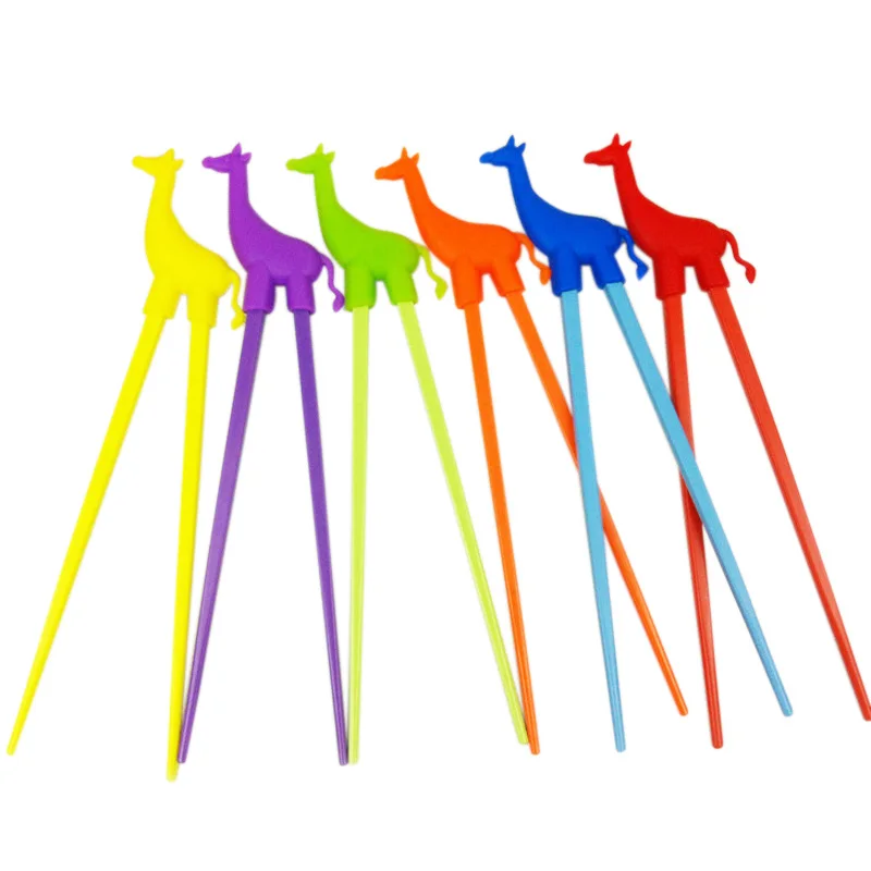 1 пара палочек для суши Детские Мультяшные палочки еды простые в использовании