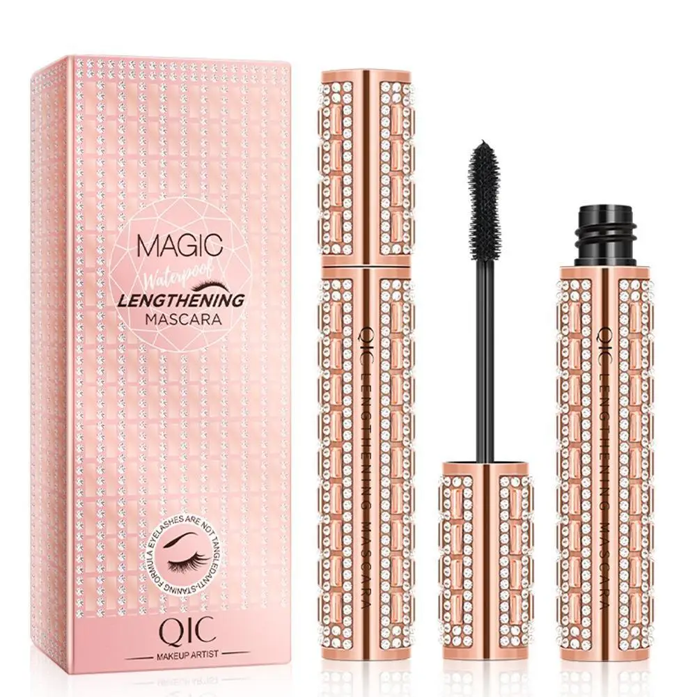 

4D Flash Diamant Waterdichte Zijde Fiber Dikke Verlenging Mascara Wimper Extension Cosmetica
