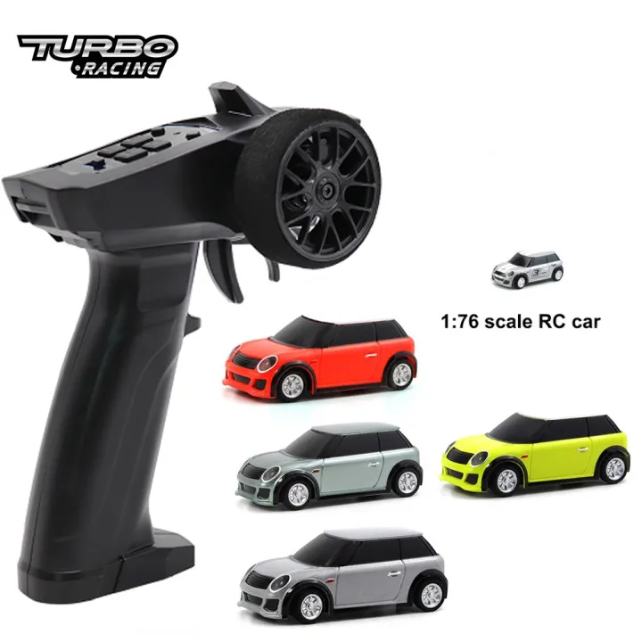 

Racing RC Car 1:76 RC Car Mini Full Proportional Electric Race RTR Car Kit 2.4GHZ RC Truck Vehicle Model Children Christmas Gift