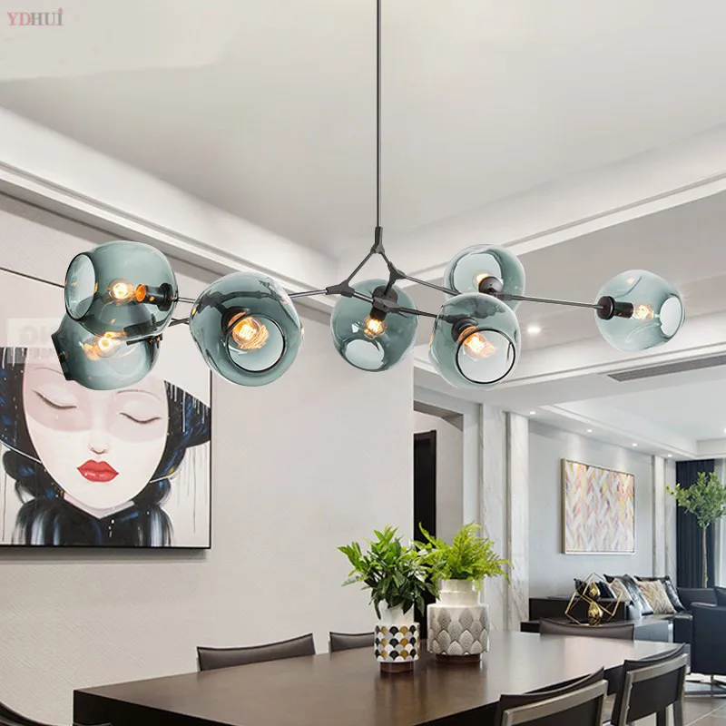 Современная люстра в скандинавском стиле светодиодный потолочный светильник