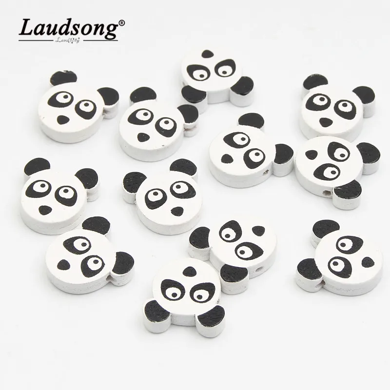 30 шт. деревянные бусины в стиле панды разделитель для бисера ювелирные изделия