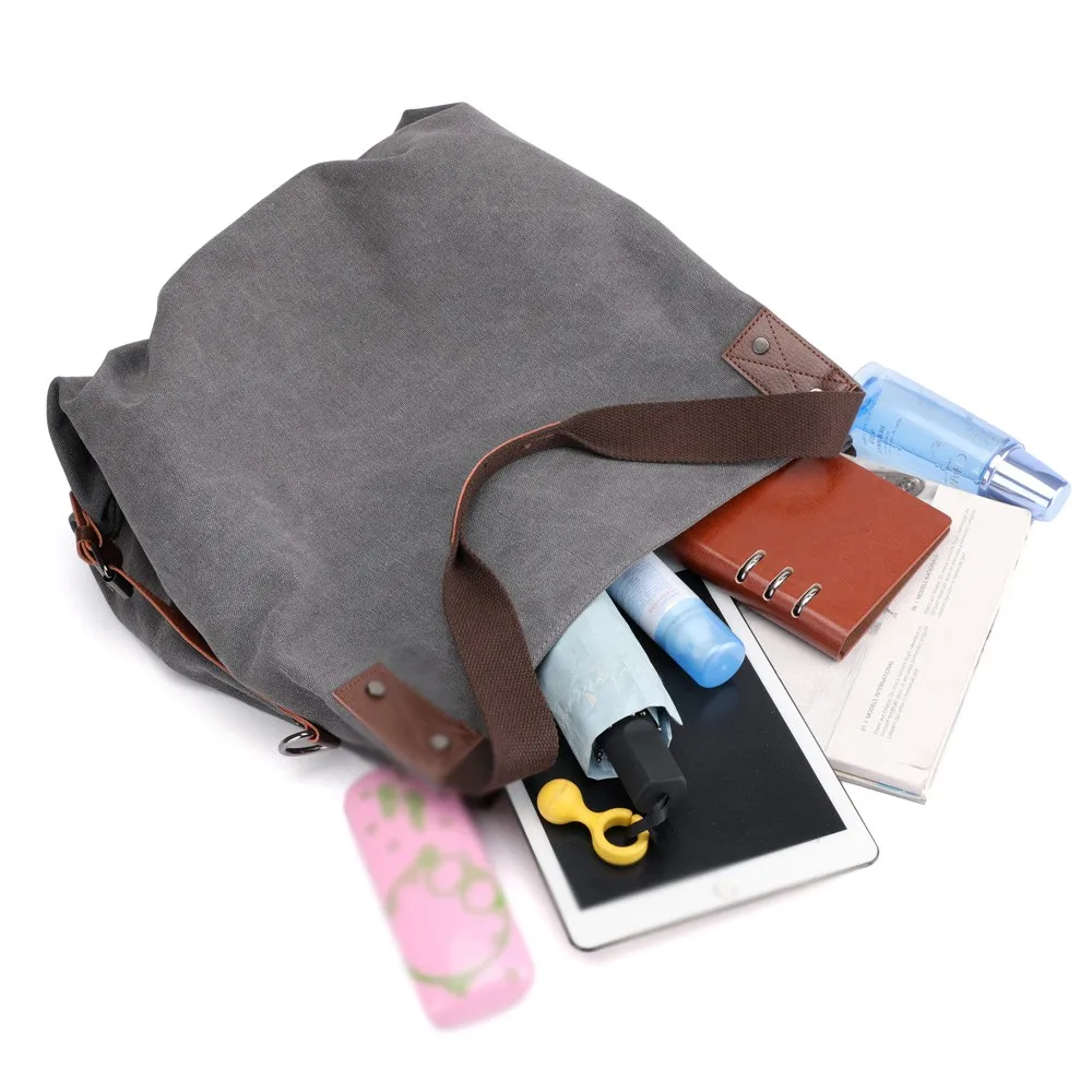 Винтажные женские сумки 2019 холщовые ретро сумка на плечо однотонные ручные Сумка