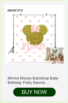 MEHOFOTO День Рождения фотография фон розовый точка волны Минни Маус фото фон Микки Маус Вечерние Декорации