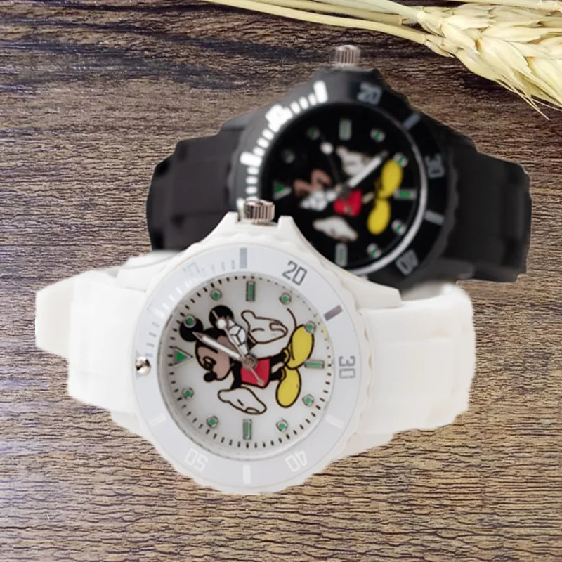 Детские кварцевые наручные часы с Микки Маусом подарок для детей мальчиков и