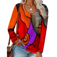 blusa feminina plus size casual street wear with hooded long sleeved color matching women t shirt top camisetas de mujer