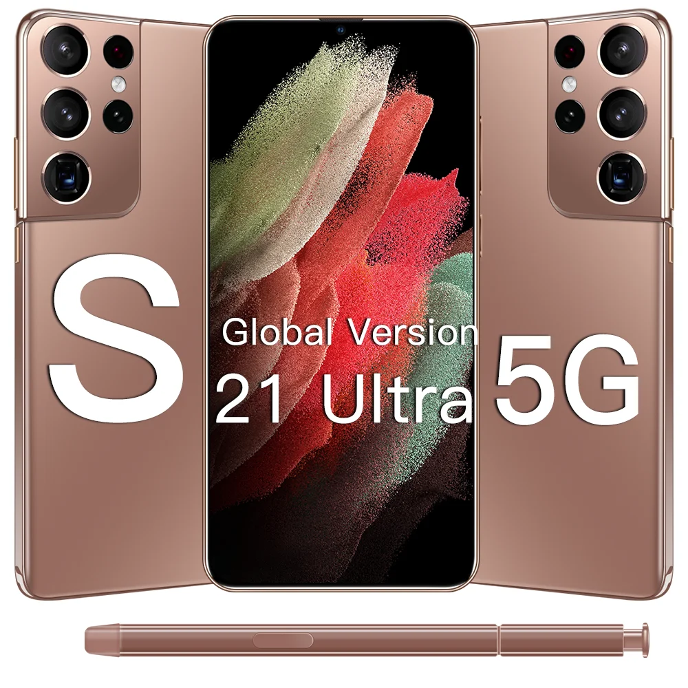 

Smartphones S21 Ultra Andriod11 5G 6.7 Inch 16GB 512GB 6800mAh Mobile CellPhone MTK6889 Dual SIM Global Version Cellular phone