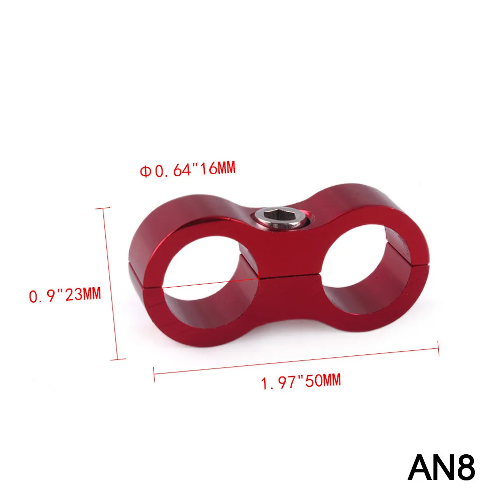 RASTP 4Pcs AN8 шланг для подачи масла и воды разделительный зажим Алюминиевый RS HR013 4pcs