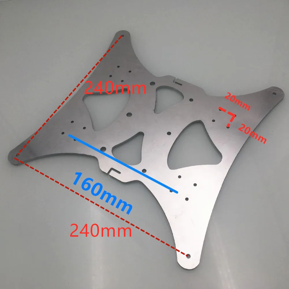 

CR-10 light weight MGN12H linear rail Y axis carriage for Creality CR-10 3D printer metal heated support base plate