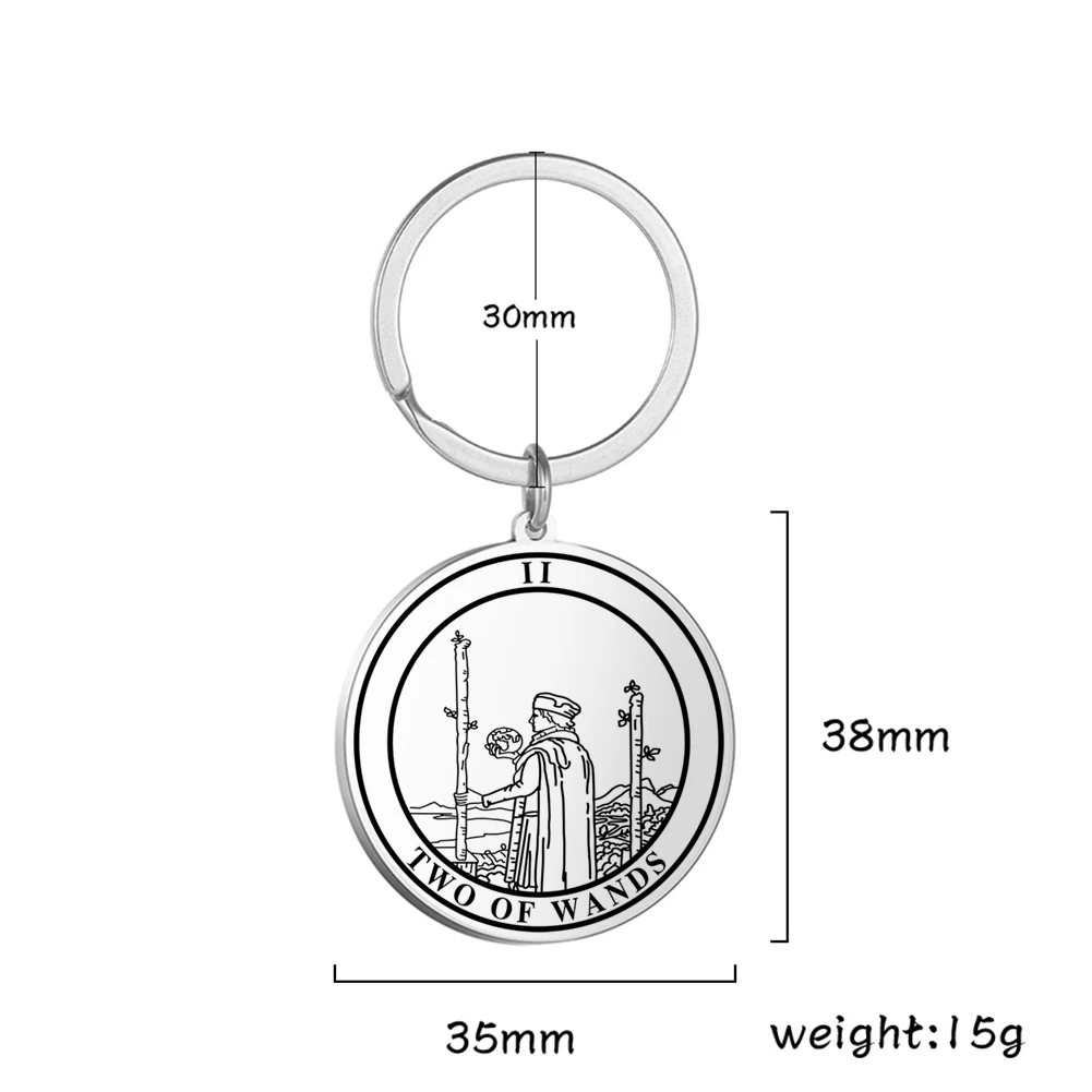 Нержавеющая сталь золотые бриллианты карточки для ТАРО арканы парные брелоки