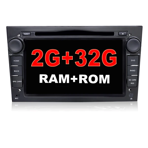 Black 2G 32G 8 ядер 1024*600 четырехъядерный Android 9,0 автомобильный магнитофон gps dvd-плеер для Opel Astra H Vectra Corsa Zafira B C G поддержка OBD2 - Цвет: Black 2G 32G