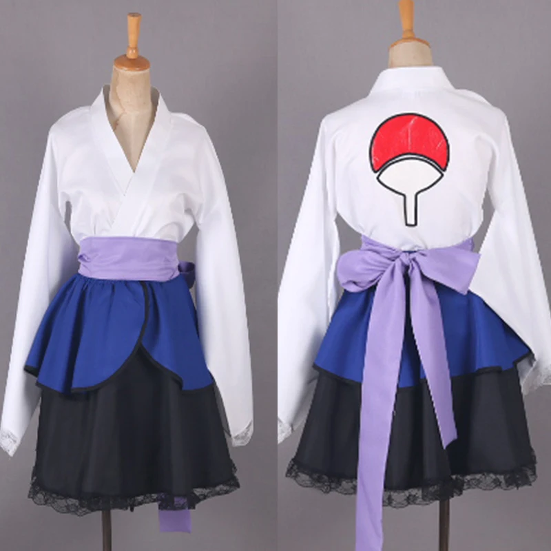 Костюм для косплея из аниме Наруто шипудэн юбка лолита платье кимоно в стиле