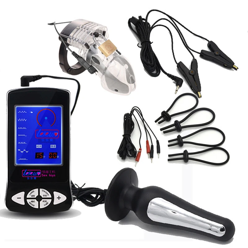 Электрический шоковый импульс Анальная электрозатычка вставка для пениса