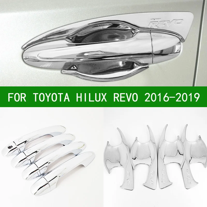 Хромированные Серебристые накладки на боковые дверные ручки автомобиля чашки