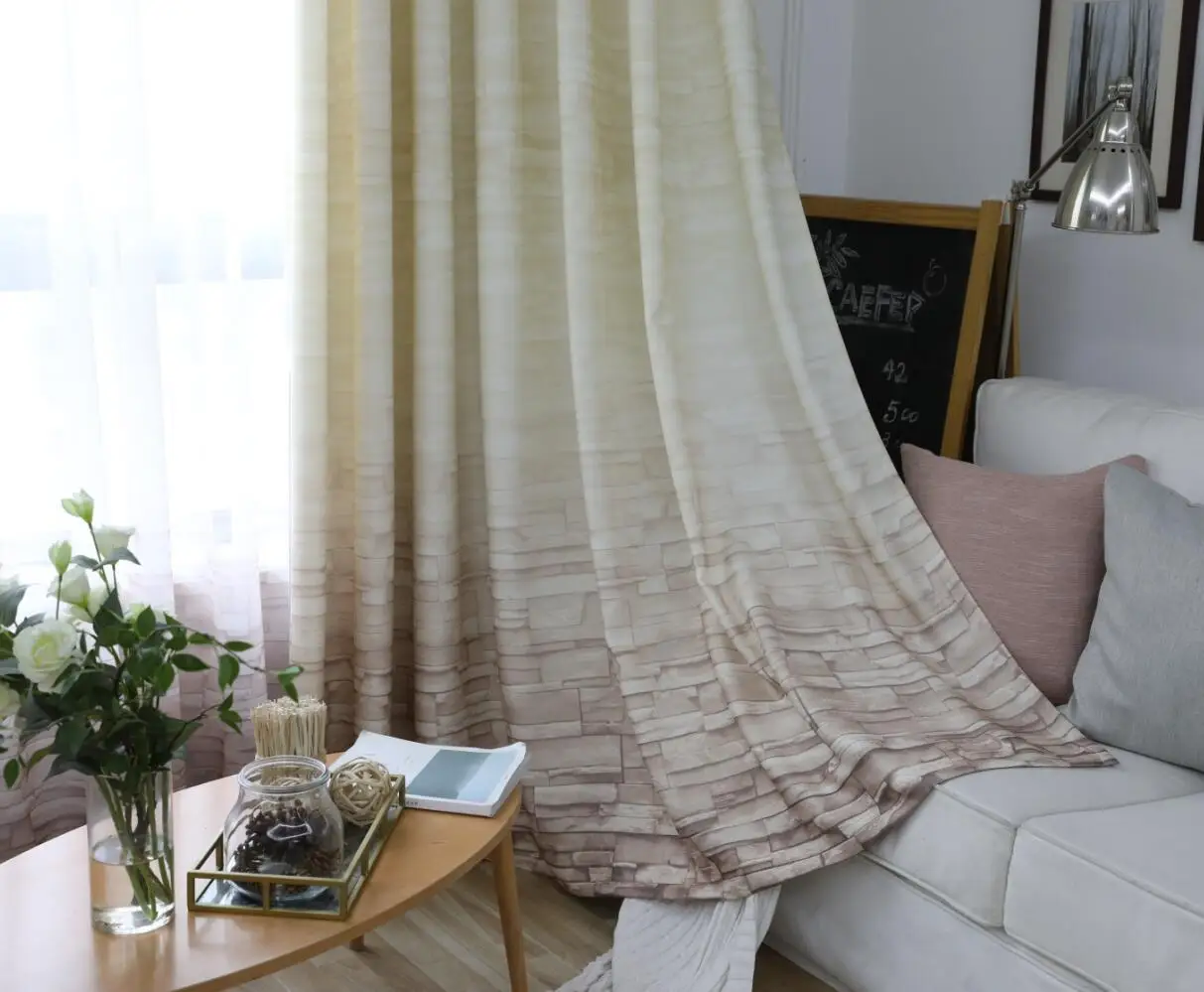 Современная Скандинавская простая занавеска для гостиной впечатляющая