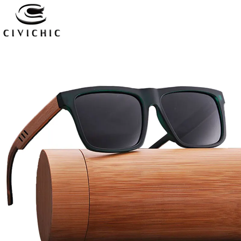 

Chic Wood Sunglasses Women Polarized Glasses Men Bamboo Gafas De Sol Mujer Mirror Coating Driving Eyeglass Hipster Oculos XGX101