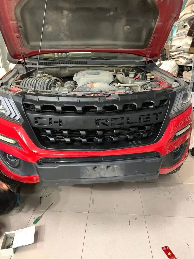 

ODM OWN DESIGN МОДИФИЦИРОВАННЫЙ БАМПЕР ПЕРЕДНИЕ ГОНОЧНЫЕ СЕРЫ, черная маска, подходит для COLORADO 2016-2019, пикап, автомобильные аксессуары, автозапчасти