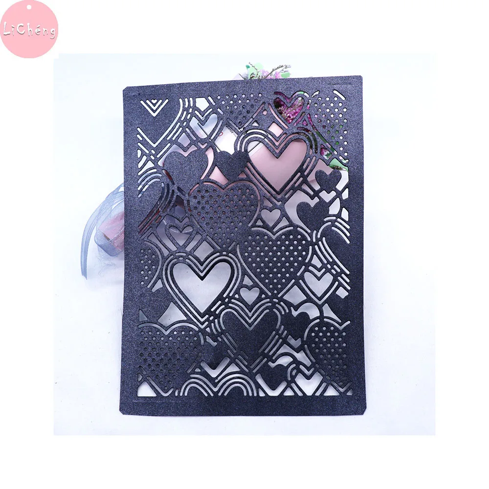 В форме сердца рамка под давлением Трафаретный вырубной Штамп Новый крафт