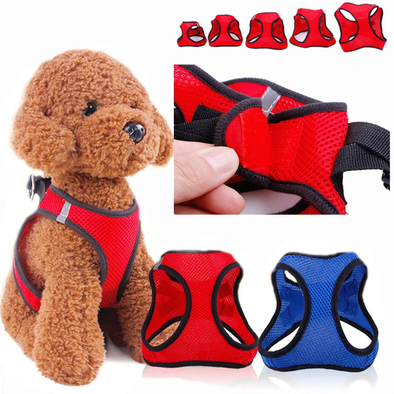 Регулируемый нейлоновый сетчатый ошейник для собак жилет товары уличная