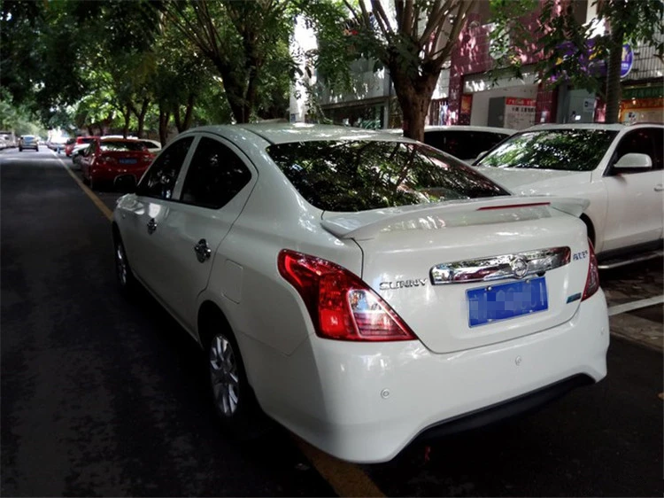 Спойлер для NISSAN Versa 2011-2016 спойлер Sunny высокого качества из АБС-пластика заднее