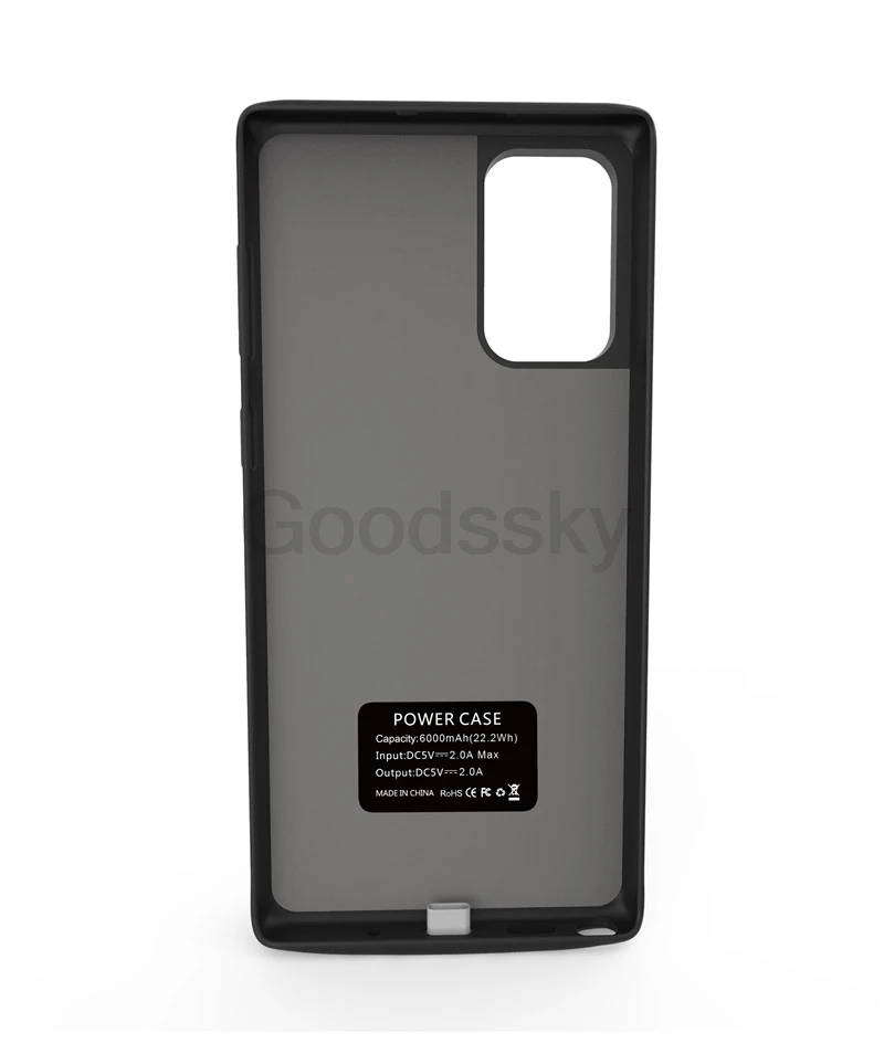 5000/6000mAh ударопрочный аккумулятор зарядное устройство чехол для samsung Galaxy Note 10 Plus USB power Bank чехол Расширенный Кронштейн батареи Крышка