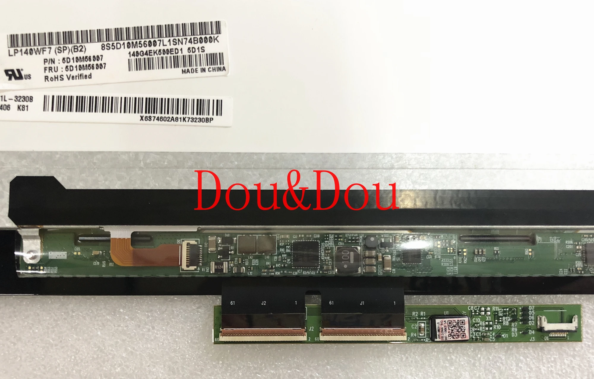 

14.0''Laptop Assembly For Lenovo Yoga 710-14 710-14ISK LCD Touch Screen Digitizer With Touch Board LP140WF7-SPB2 1920*1080 IPS