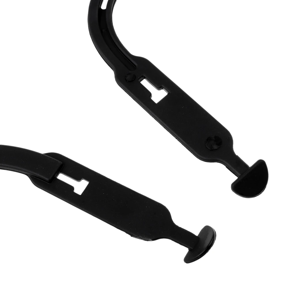 

Durable Nylon Ice Hockey Helmet Replacement Ear Sling Loops Straps (Black, 2-piece)