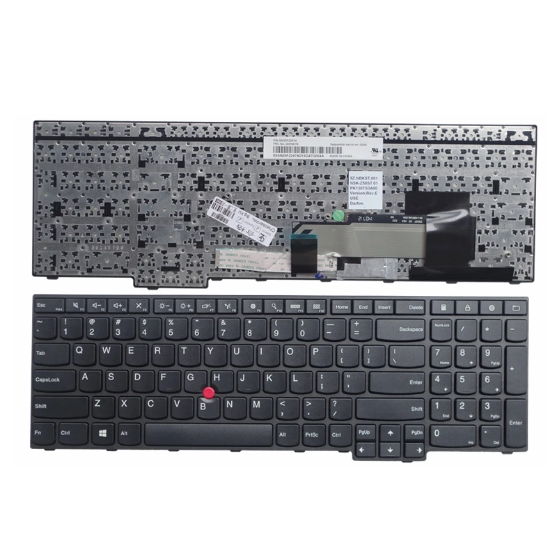

New for Lenovo FOR Thinkpad E550 E550C E555 E560 E565 00HN000 00HN037 US Keyboard 00HN074