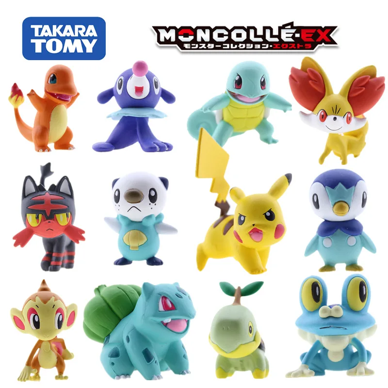 Takara Tomy настоящая коллекция монстров Pokemon статуэтки аниме солнце и луна Пикачу