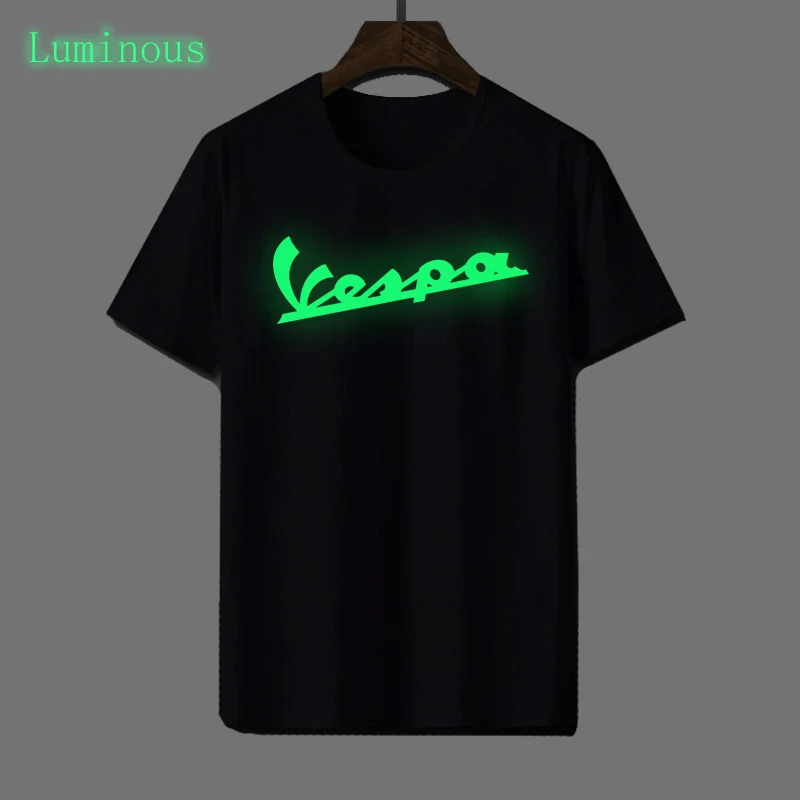 

Vespa Printed Quick-drying Adult/child Luminous Vespa Motorcycle tshirt Loose plus size Clothing Men/girl/boy Fitness T shirt