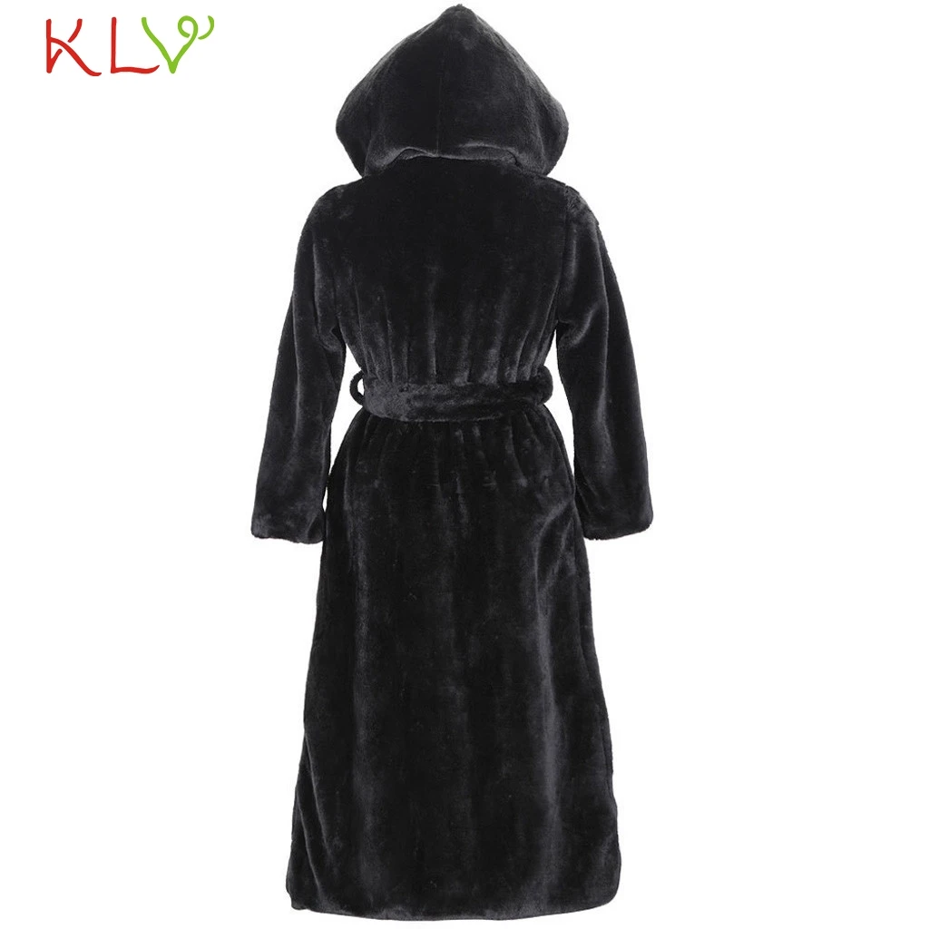 

Women Jacket Hooded Faux Fur Belt Long Coat Elegant Warm Womens Winter Jackets and Coats Casual Outwear Clothes Plus Size 19Oct
