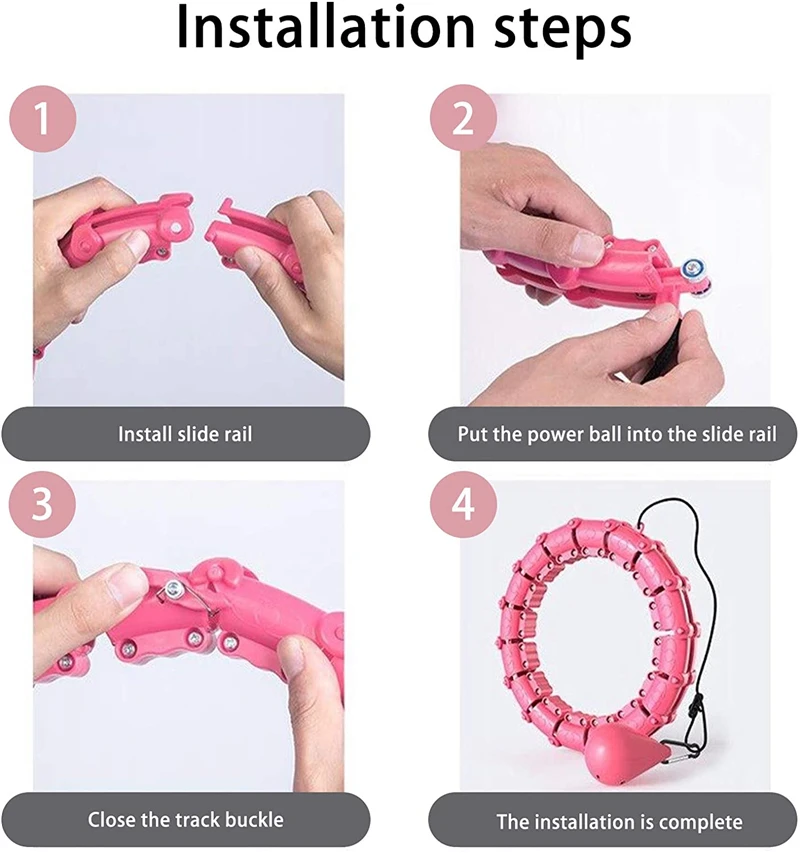 

Sport Hoop Yoga Home Fitness Smart Hoop Sport Circle Not Drop Adjustable Thin Waist Training Ring Belly Trainer Abdominal Weight