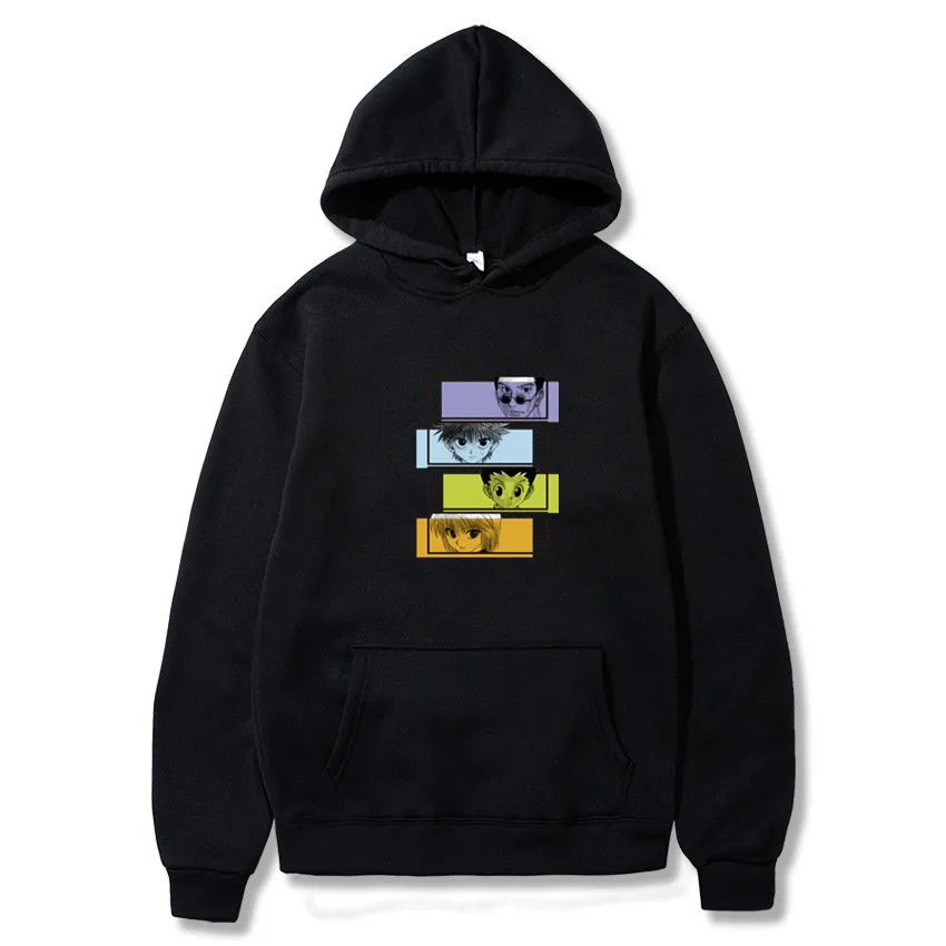 

2021 new Japanese anime print pullover hoodie loose hip-hop sweatshirt punk streetwear Harajuku ladies hoodie