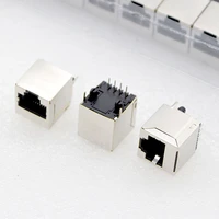 100pcslots new connector rj45 5224 8p8c network cable socket vertical line tape shield special wholesale for russia