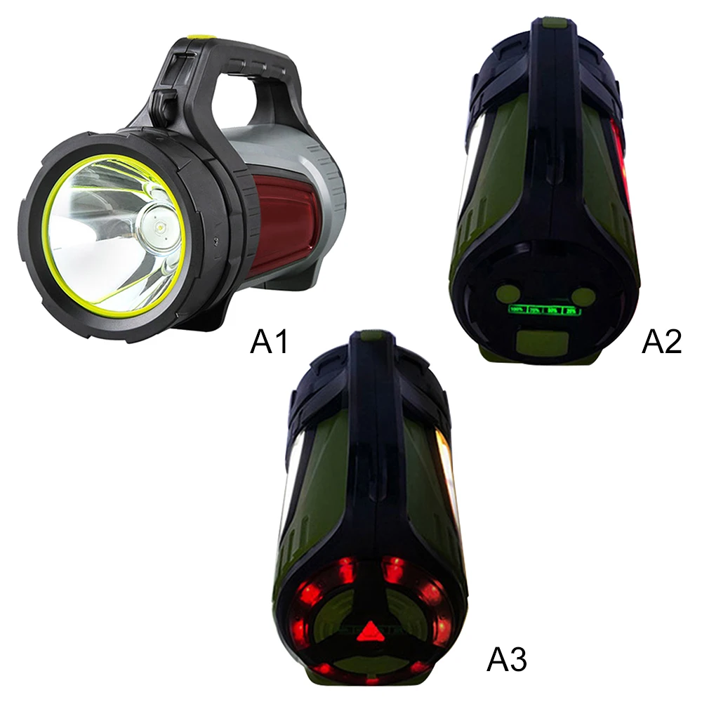 

10W Super Bright Outdoor Handheld Portable USB Rechargeable Flashlight Torch Searchlight Multi-function Long Shots Lamp NEW