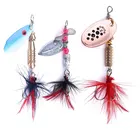 6,7 см 4,2 г металлический Спиннер рыболовная приманка Pesca блёстки приманка ложка приманка на щуку карпа окуня