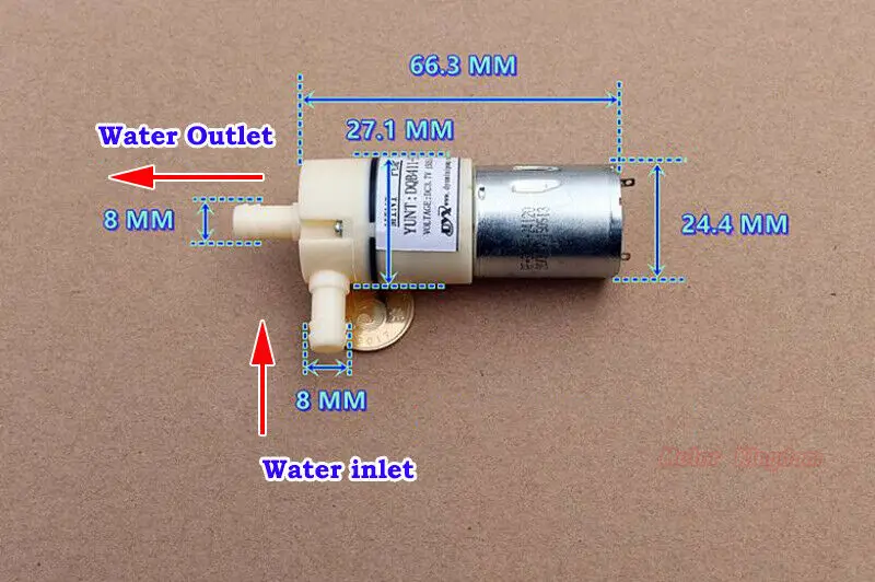Самовсасывающий насос для воды 3 7 В постоянного тока мембранный с