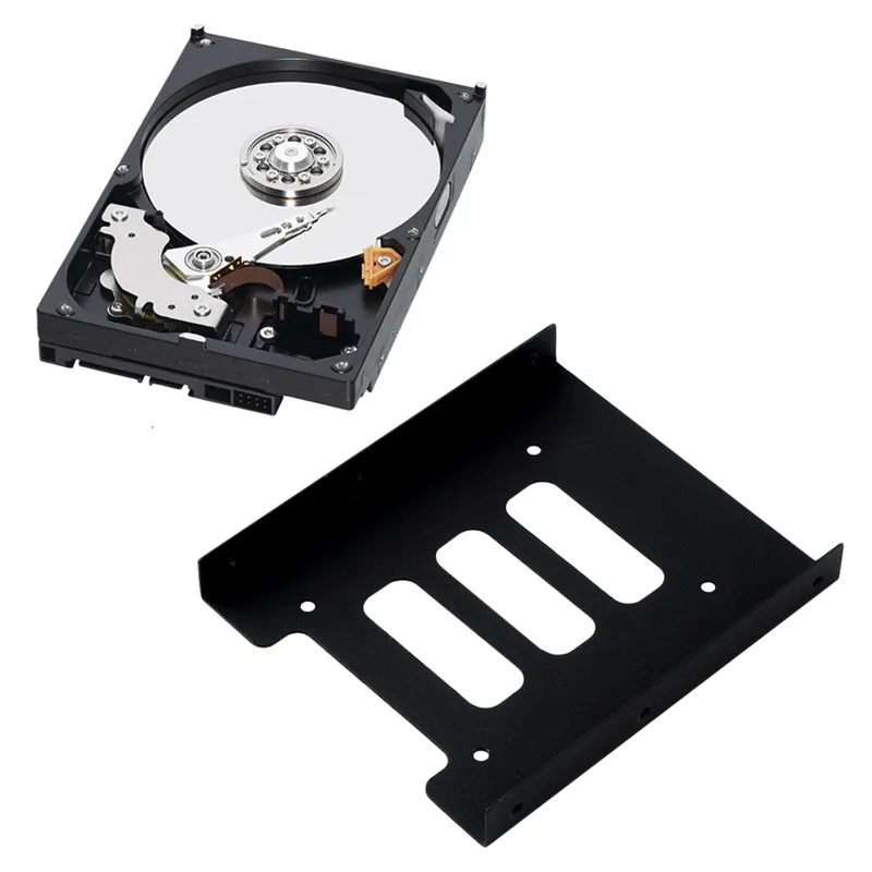 НОВЫЙ 2 5 &quotдо 3 5&quot Внутренний жесткий диск SSD Bay док станция для ПК конвертер