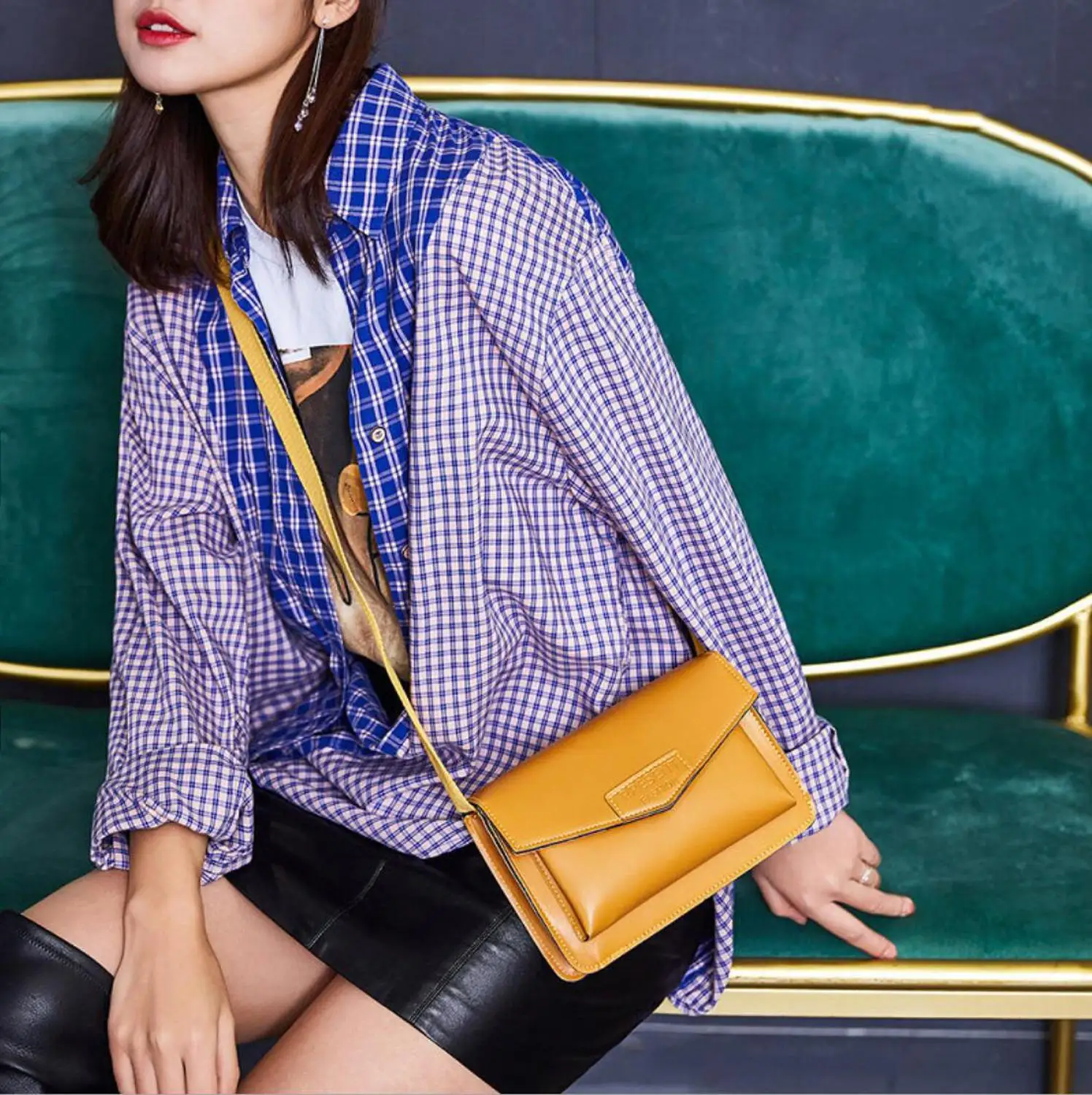 Широкие сумки через плечо для женщин 2020 маленькая квадратная сумка модная