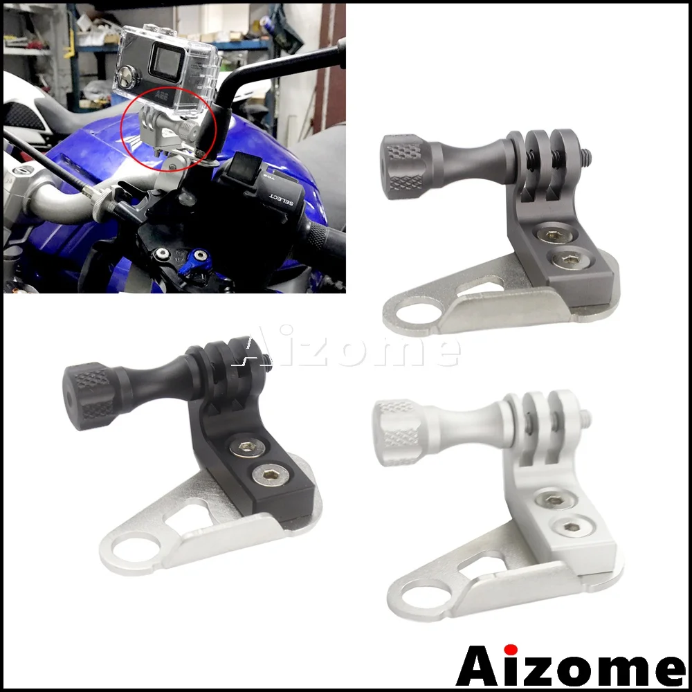 Универсальный кронштейн для крепления на зеркало заднего вида мотоцикла камеры