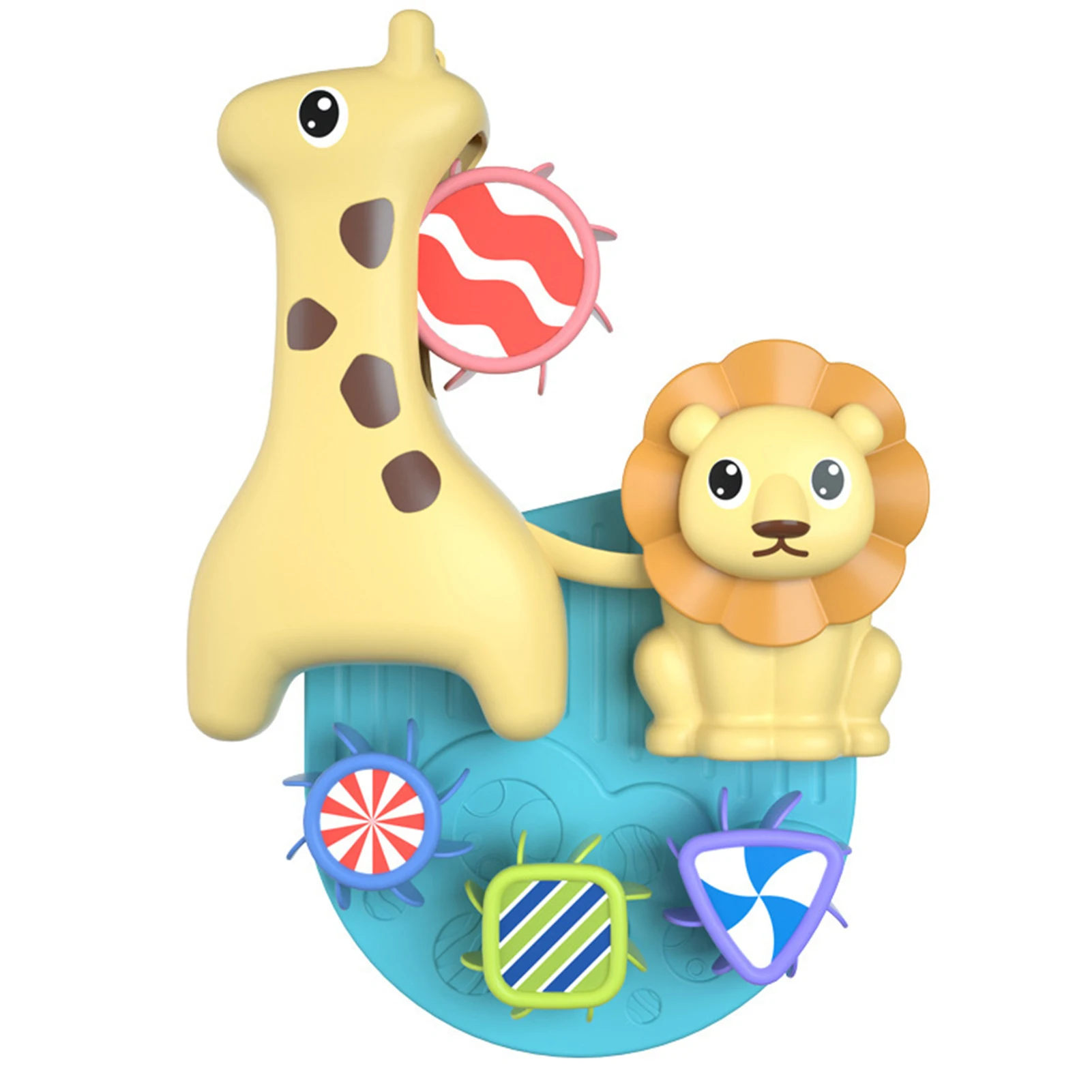 

Детские Игрушки для ванны, пластиковый милый мультяшный жираф, Лев, водные игры, набор игрушек для ванной, водная игрушка, Детская безопасно...