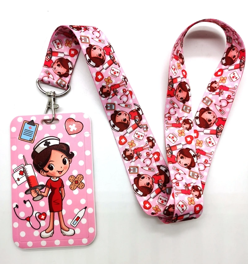 New 1set Nurse Doctors Neck Strap Lanyards Badge Holder Rope Pendant Key Chain Accessorie ID Holders | Украшения и аксессуары