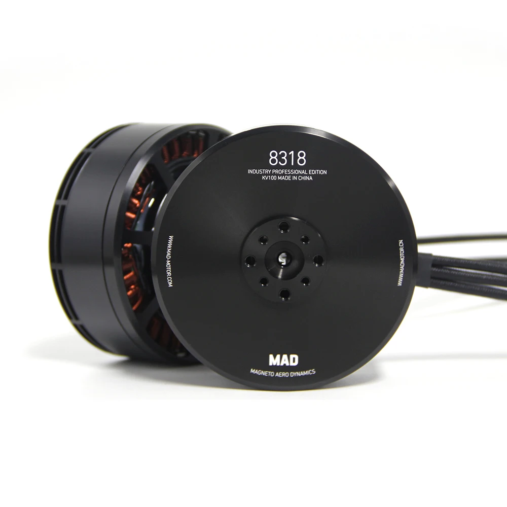 Бесщеточный двигатель MAD 8318 IPE KV120 KV100 для радиоуправляемых дронов квадрокоптеров